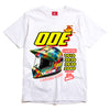 The ODE Motorcross Helmet- White T-shirt