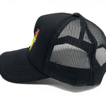 The Ode Flame Trucker Hat- Black