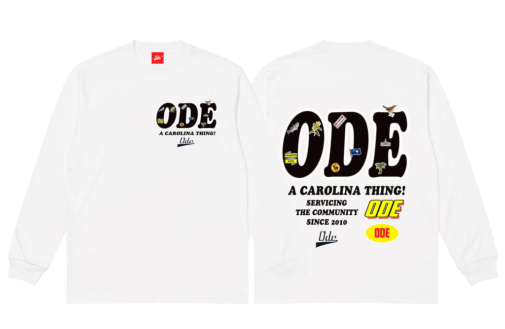 The ODE Carolina Thing Long Sleeve- White