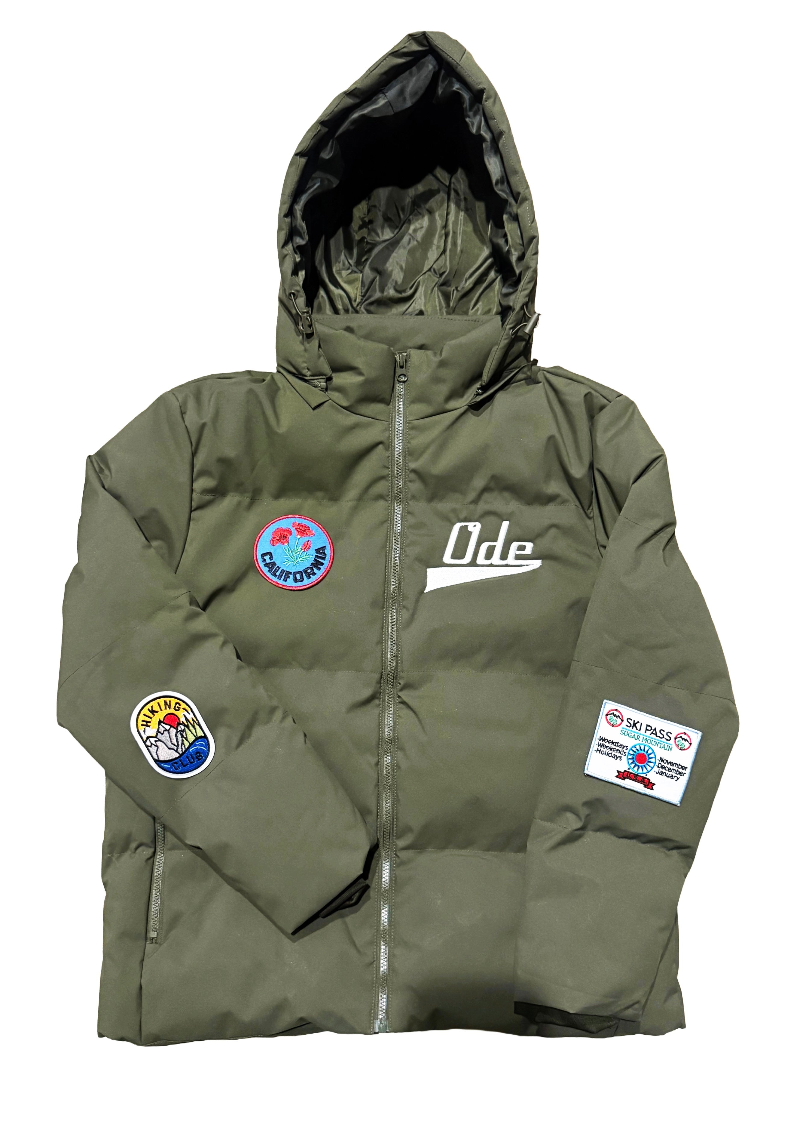 The Ode California Hiking Puffer Jacket-Olive Green – Ode Clothing