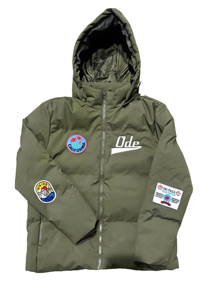 The Ode California Hiking Puffer Jacket-Olive Green – Ode Clothing