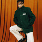 The ODE Green Wool Varsity Jacket
