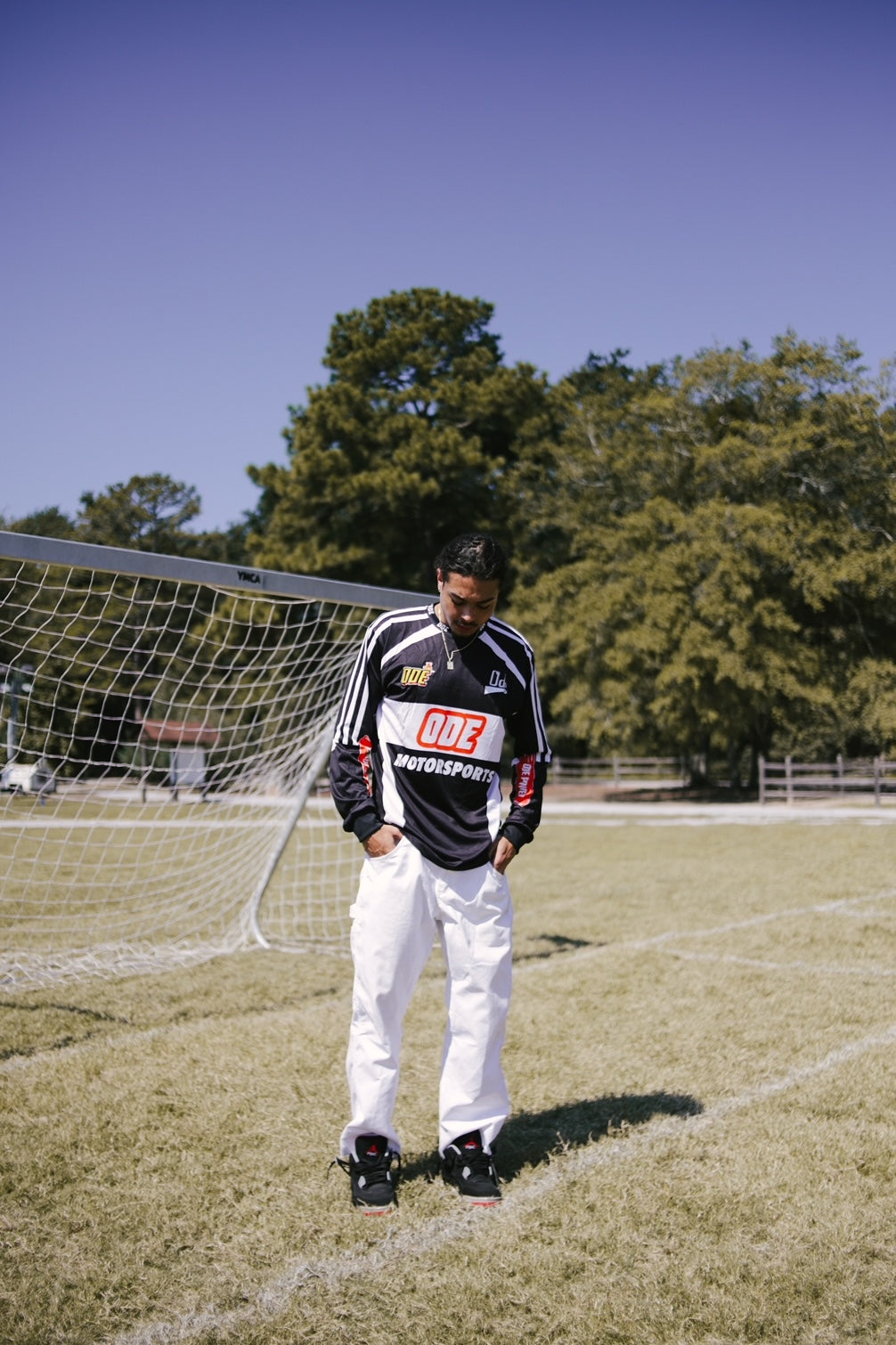 The ODE Power Black & Orange Motocross Jersey