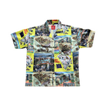 The Ode Map Silk Button Up Shirt