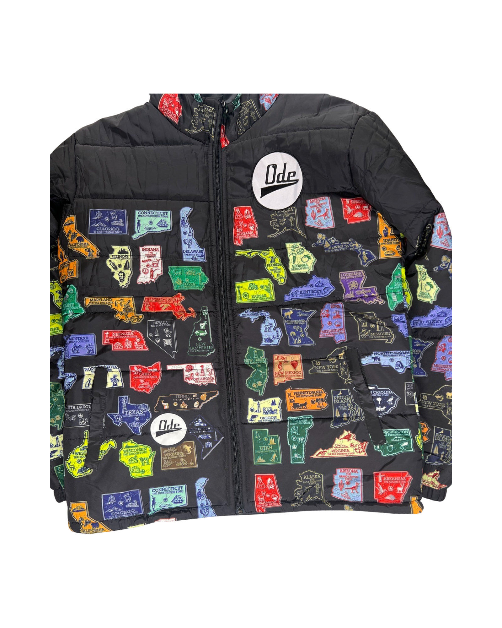 The Ode USA (United States-50 States) Puffer Jacket
