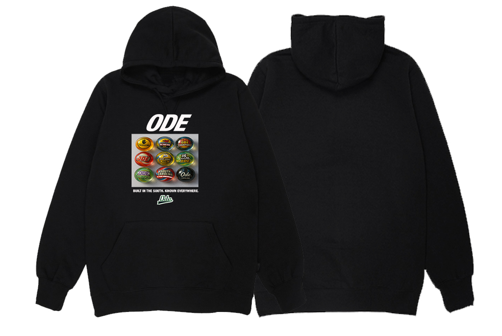 The Ode 15th Year Anniversary Marble Set Hoodie- Black