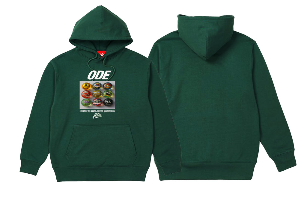 The Ode 15th Year Anniversary Marble Set Hoodie- Green