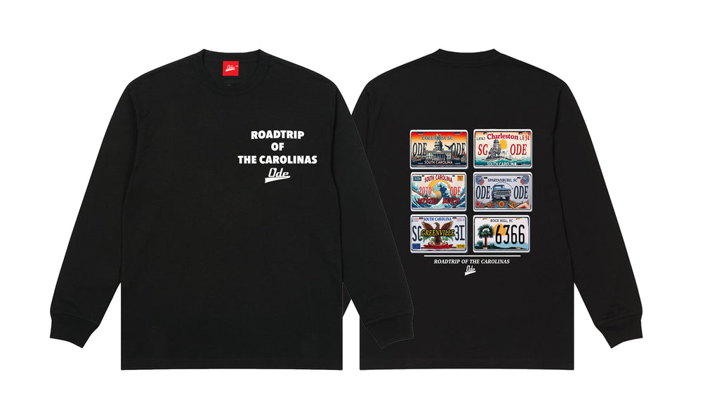 The ODE RoadTrip Of The Carolinas Long Sleeve- Black