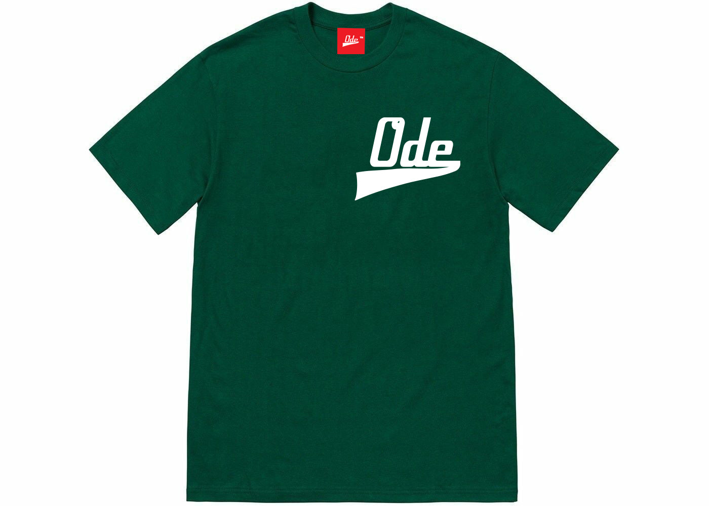 Ode Script T-Shirt -Green