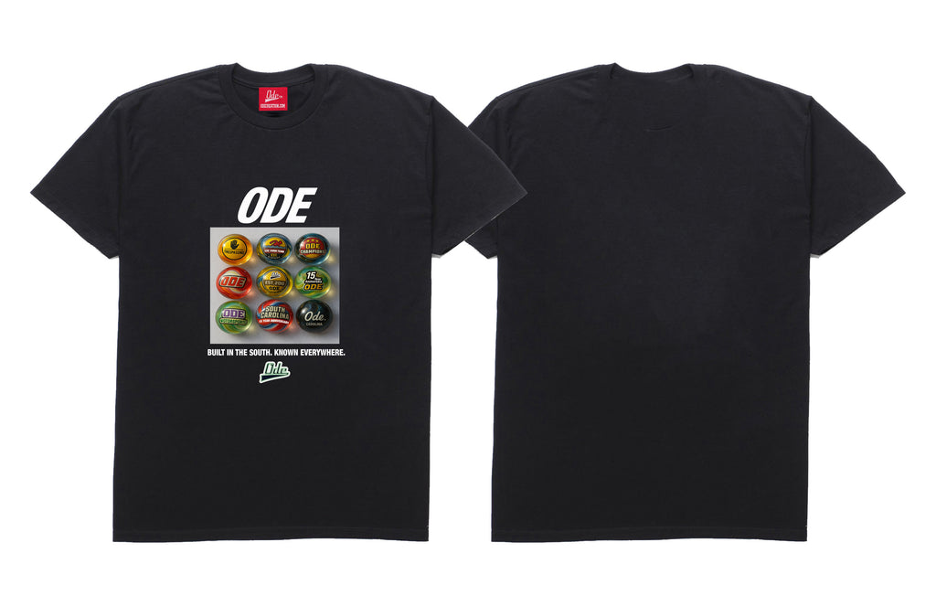 THE ODE 15th Year Anniversary Marble Set T-Shirt- Black