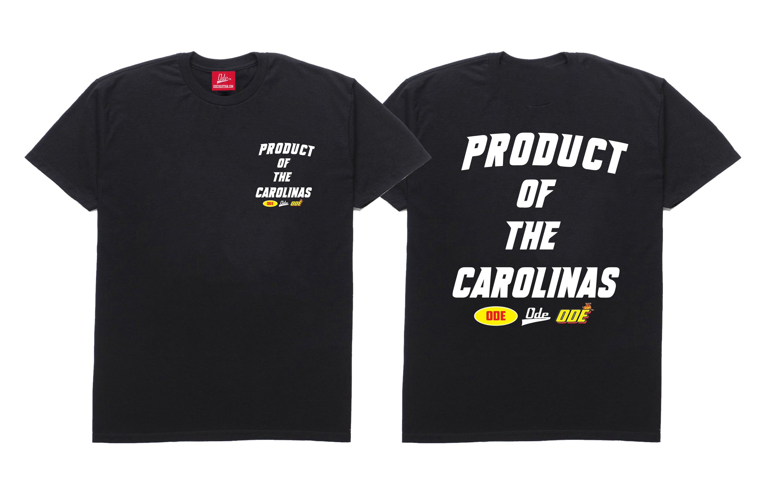 The Product Of The Carolinas Both Sides T-Shirt -Black