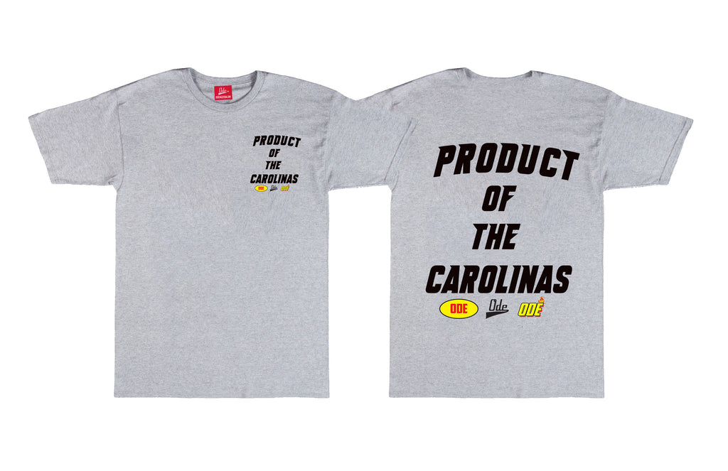 The Product Of The Carolinas Both Sides T-Shirt -Grey
