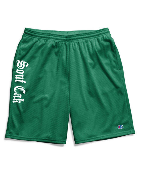 The Souf Cak Vert Champion Gym Shorts With Pockets- Green