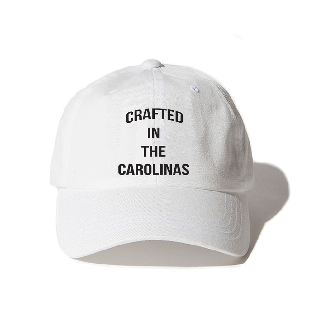 Crafted in the Carolinas Dad Hat- White