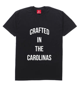 Crafted in The Carolinas Front Logo T-shirt- Black