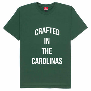 Crafted in The Carolinas Front Logo T-shirt- Green