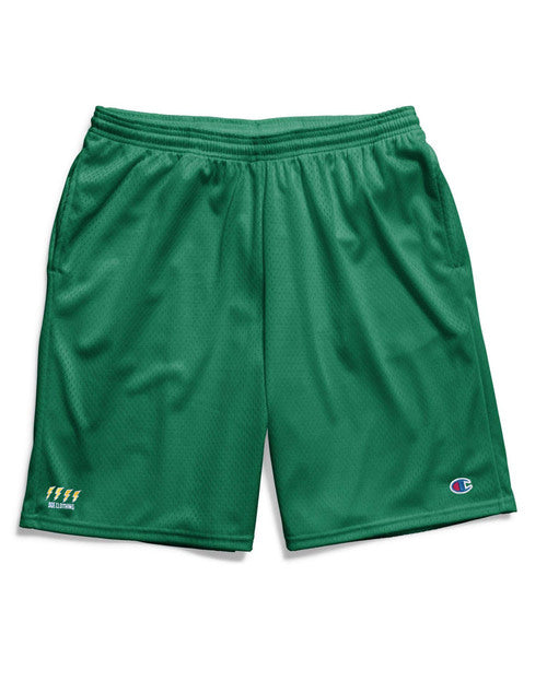 The Ode Lightning Champion Gym Shorts With Pockets- Green