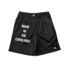Made in the Carolinas Champion Gym Shorts With Pockets- Black
