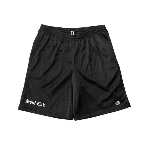 Souf Cak  Champion Gym Shorts With Pockets- Black