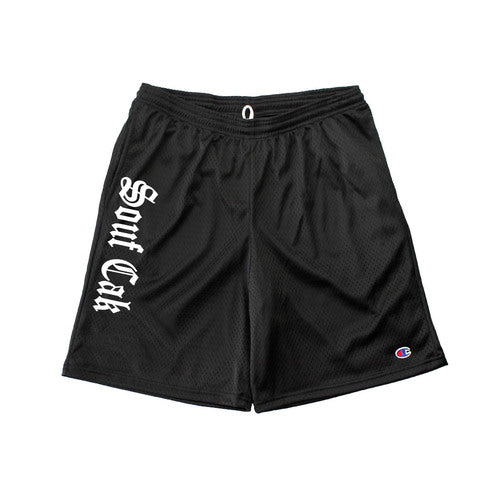 Souf Cak Vertical Champion Gym Shorts With Pockets- Black