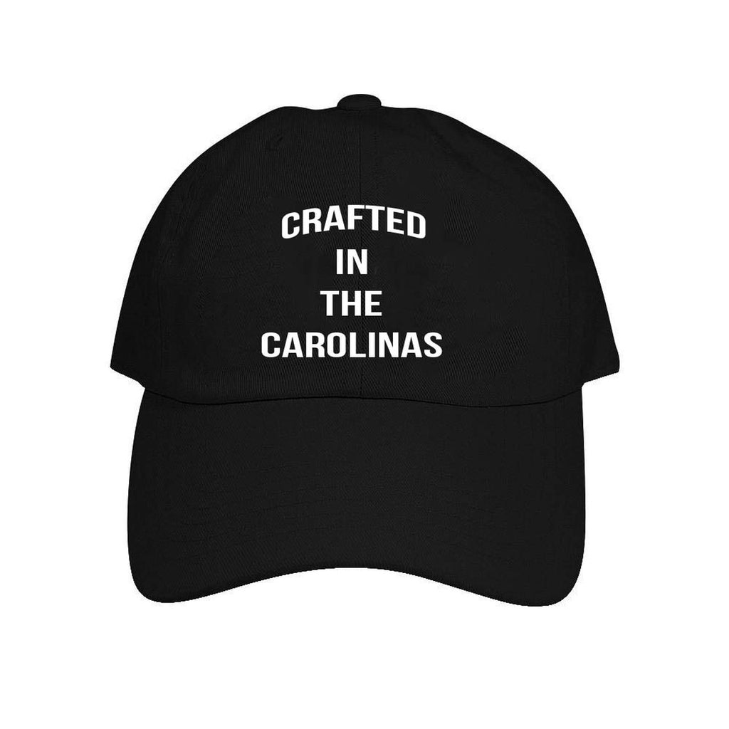 Crafted in the Carolinas Dad Hat- Black
