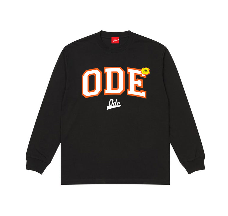 The Ode Edition Long Sleeve T-shirt- Black