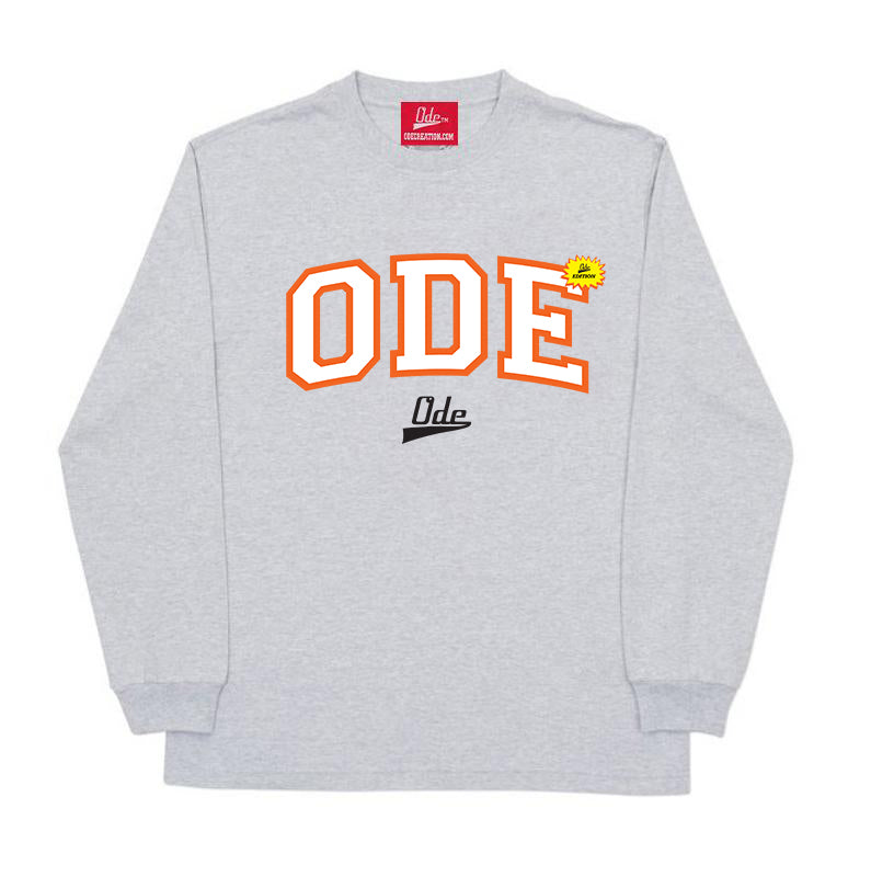 The Ode Edition Long Sleeve T-shirt- Grey