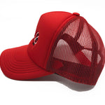 The South Carolina Area Code Trucker Hat- Red