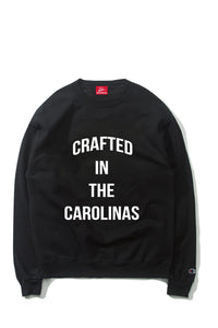 The Crafted In the Carolinas Crewneck X Champion - Black