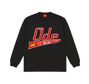 The Ode Script Anniversary  Long Sleeve T-shirt- Black