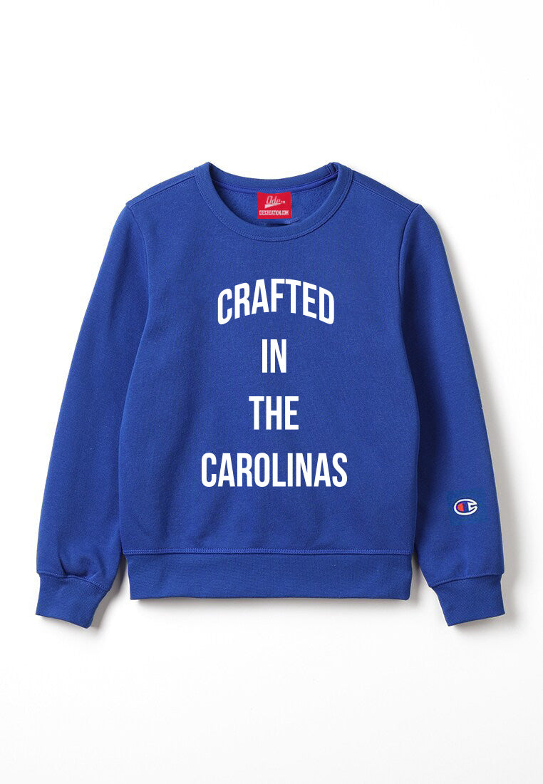 The Crafted In the Carolinas Crewneck X Champion - Blue