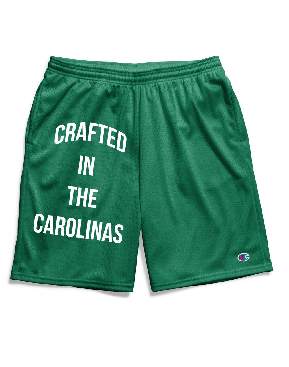 Crafted in the Carolinas Champion Gym Shorts With Pockets- Green