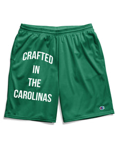 Crafted in the Carolinas Champion Gym Shorts With Pockets- Green