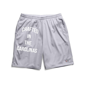 Crafted in the Carolinas Champion Gym Shorts With Pockets- Grey