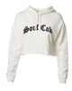 The Souf Cak Cropped Hoodie- White
