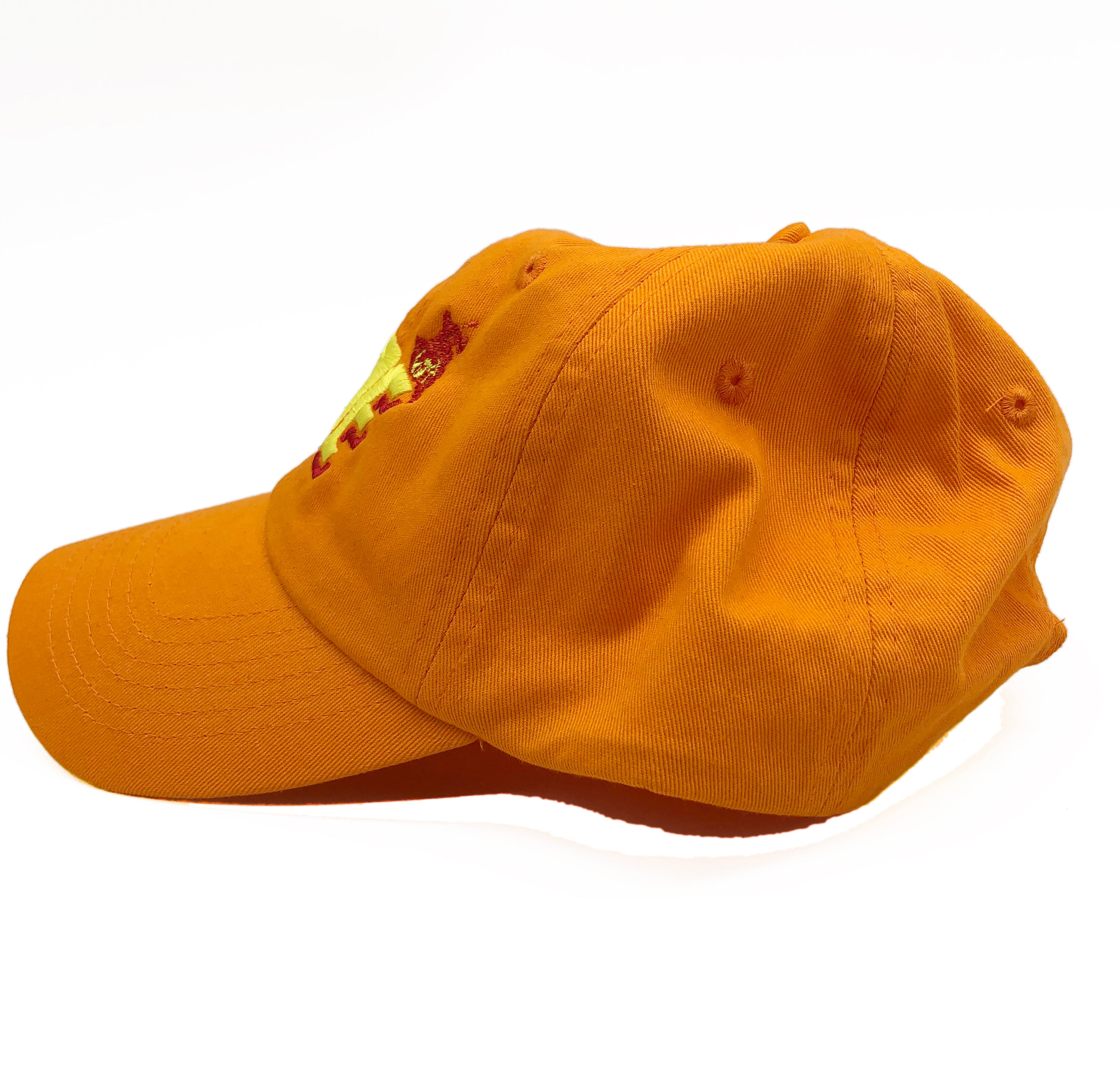 The Ode Flame Logo Dad Hat-Orange