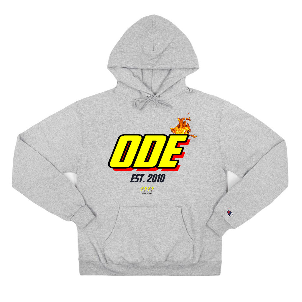 The Ode Flame Hoodie - Grey