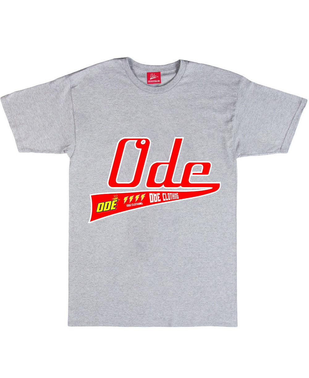 The Ode Script Anniversary T-shirt- Grey