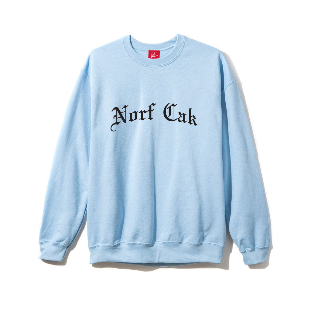 Norf Cak Crewneck Sweatshirt- Sky Blue
