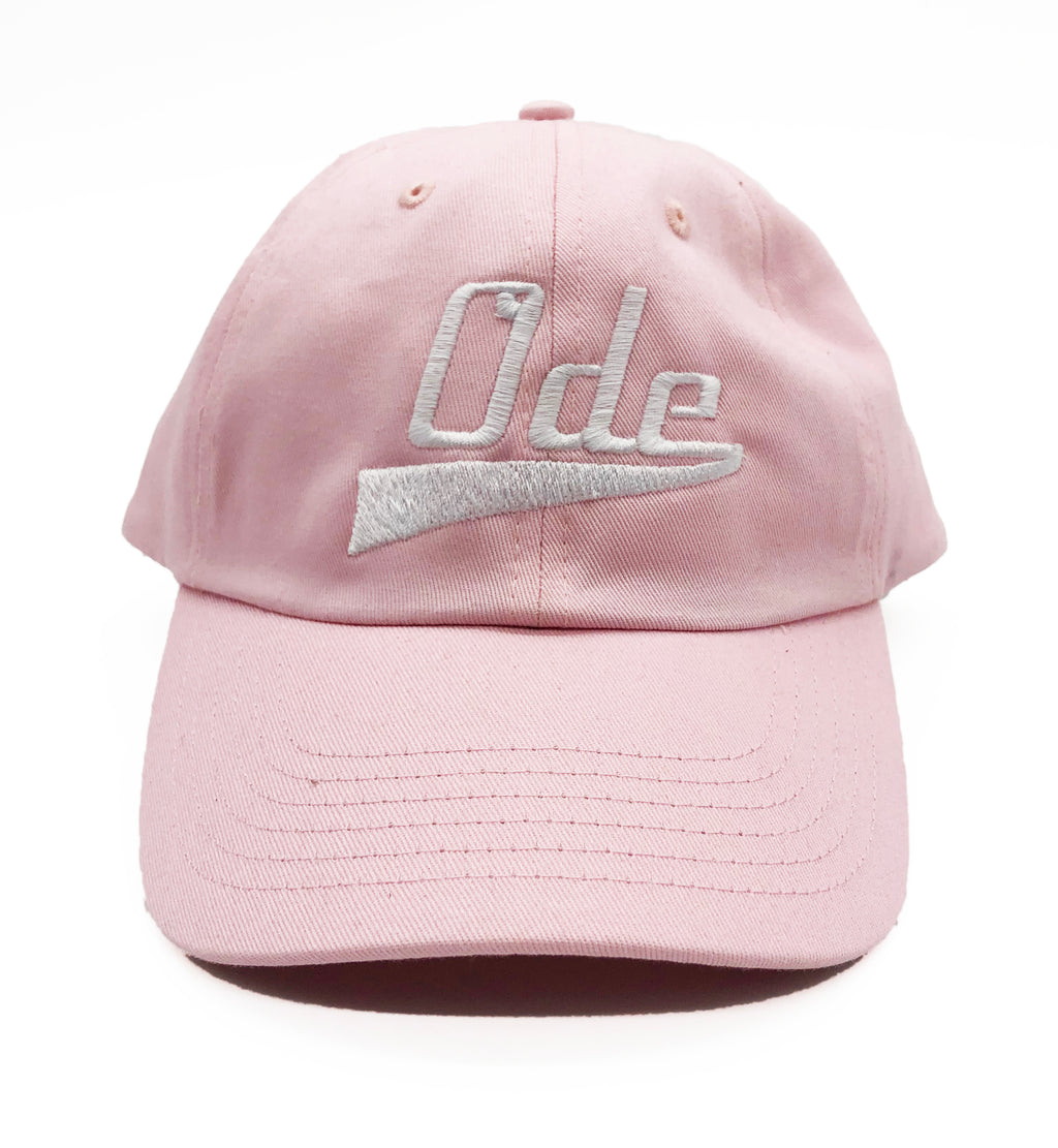 The Ode Script Dad Hat-Pink