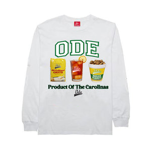 The Ode Product Of The Carolinas Long Sleeve T-Shirt/ White