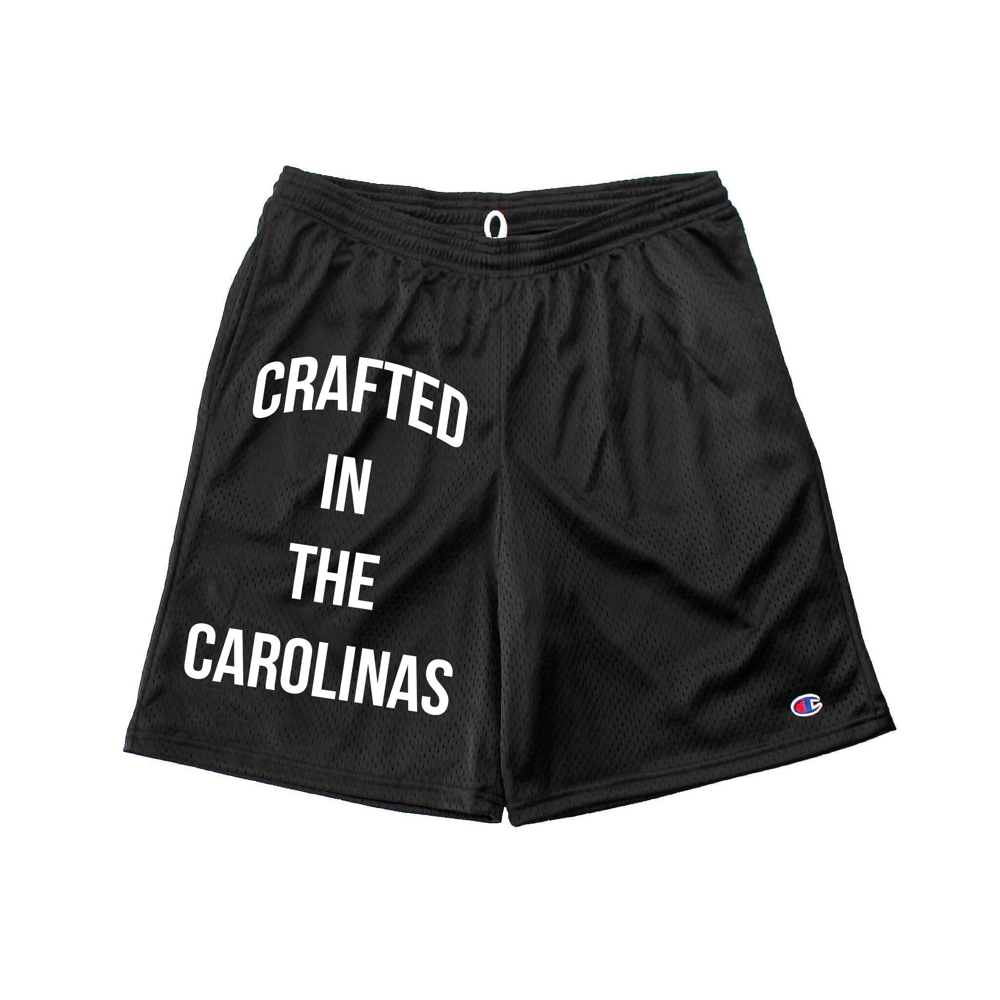 Crafted in the Carolinas Champion Gym Shorts With Pockets- Black
