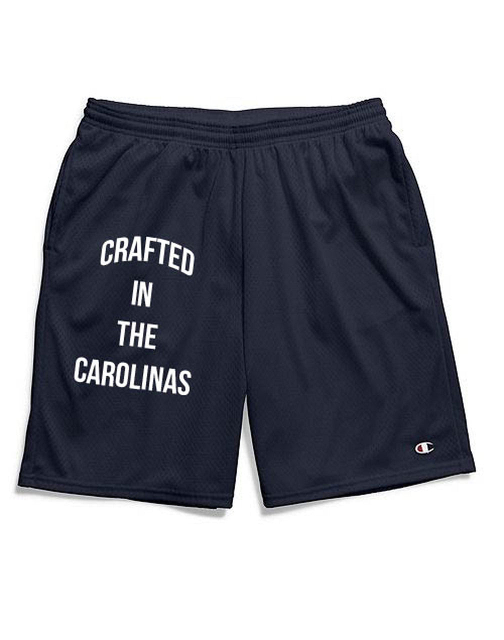 Crafted in the Carolinas Champion Gym Shorts With Pockets- Navy