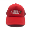 The Ode South Carolina  Palmetto Trucker Hat- Red
