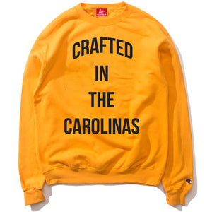 The Crafted In the Carolinas Crewneck X Champion - Gold/Yellow